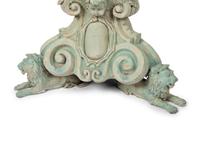 A Pair of Neoclassical Style Patinated Cast Metal or Bronze Urns