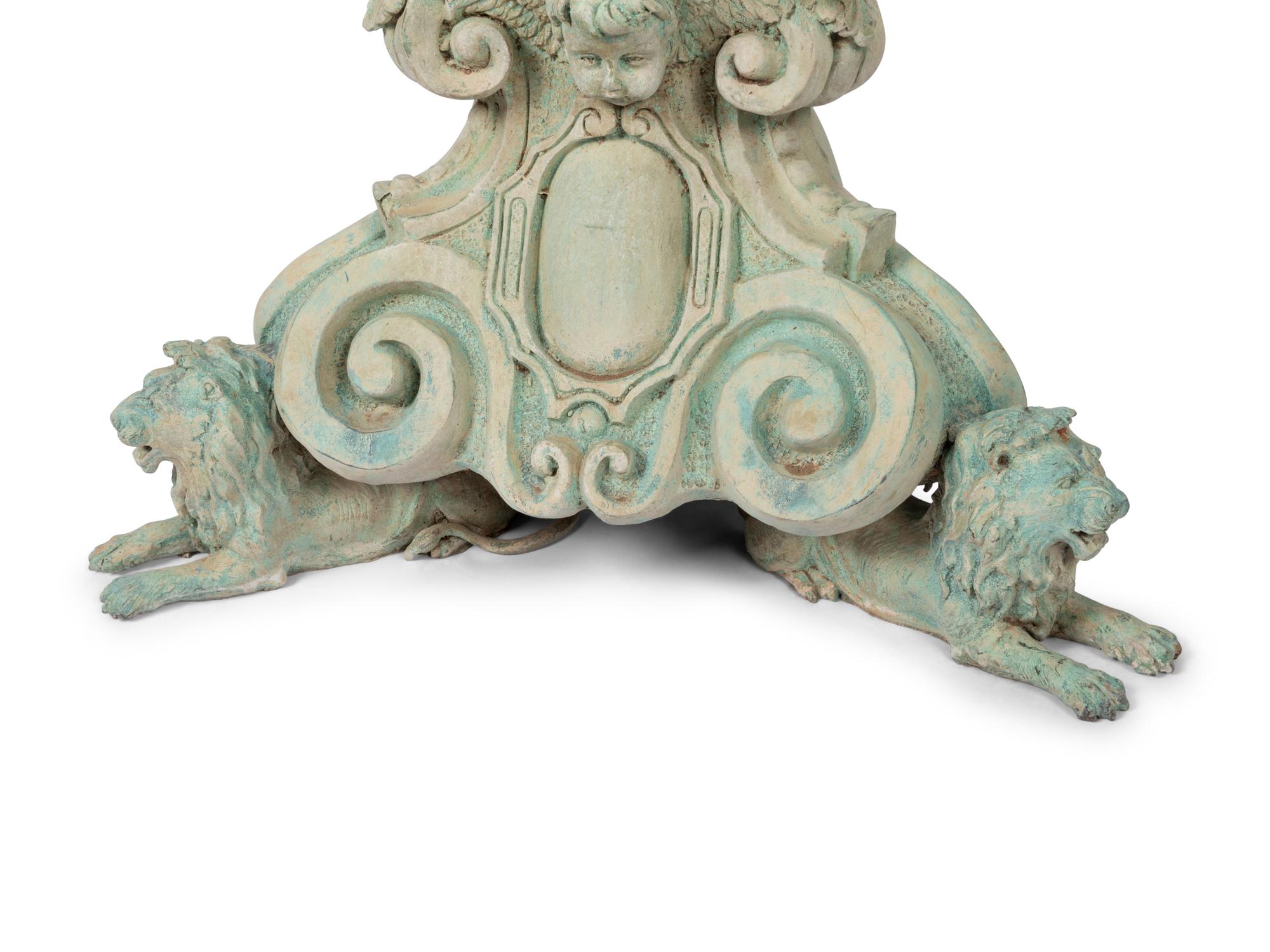 A Pair of Neoclassical Style Patinated Cast Metal or Bronze Urns