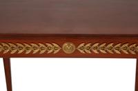 A Pair of Empire Style Gilt Bronze Mounted Side Tables