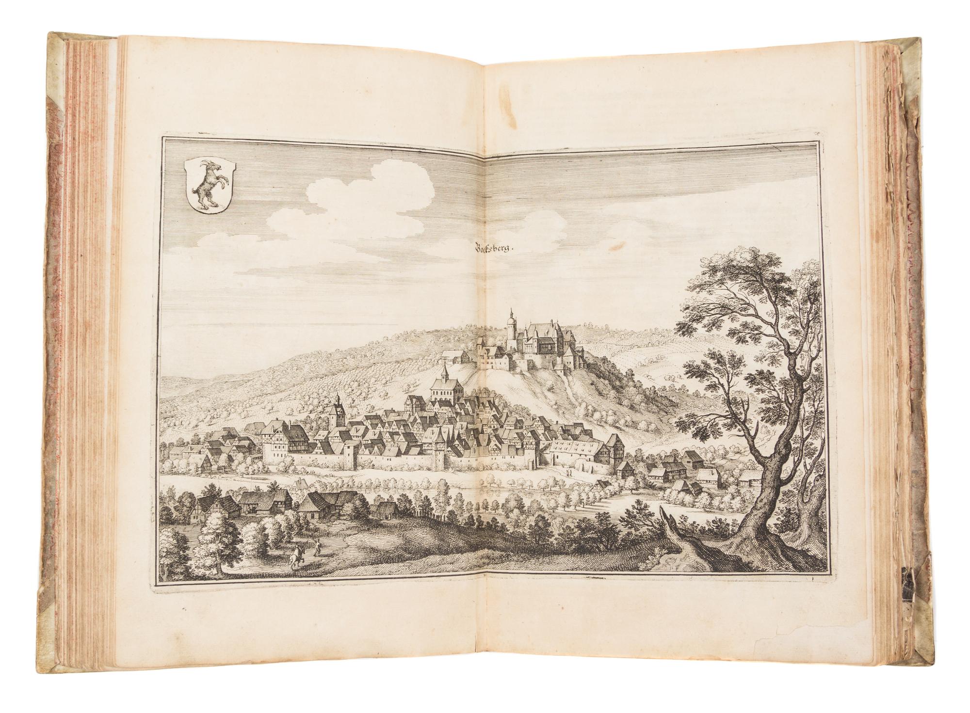 MERIAN, MATTHAEUS. Topographia Archiepiscopatum Moguntinensis... Frankfurt, 1646 [but 1675] bound w/two others.