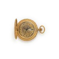 BUCCELLATI, UNIVERSAL GENEVE, 18K YELLOW GOLD HUNTER CASE POCKET WATCH