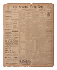 [OUTLAWS & LAWMEN]. Galveston Daily News . Front-page report of the "End of Bill Dalton."