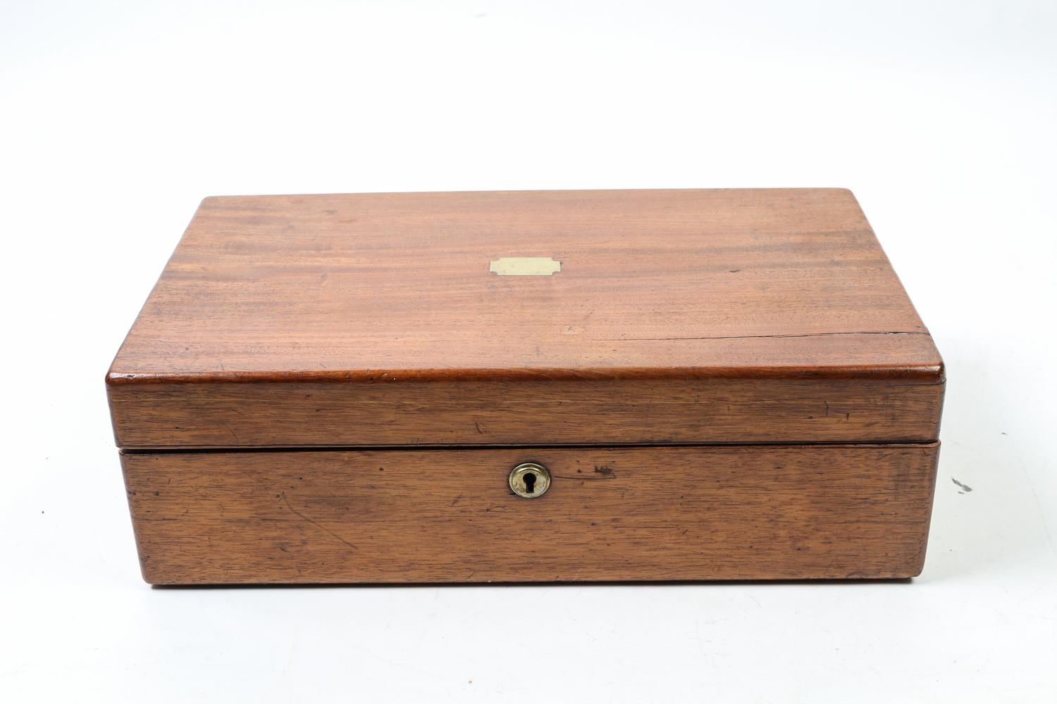 An English Mahogany Lap Desk — 19TH CENTURY