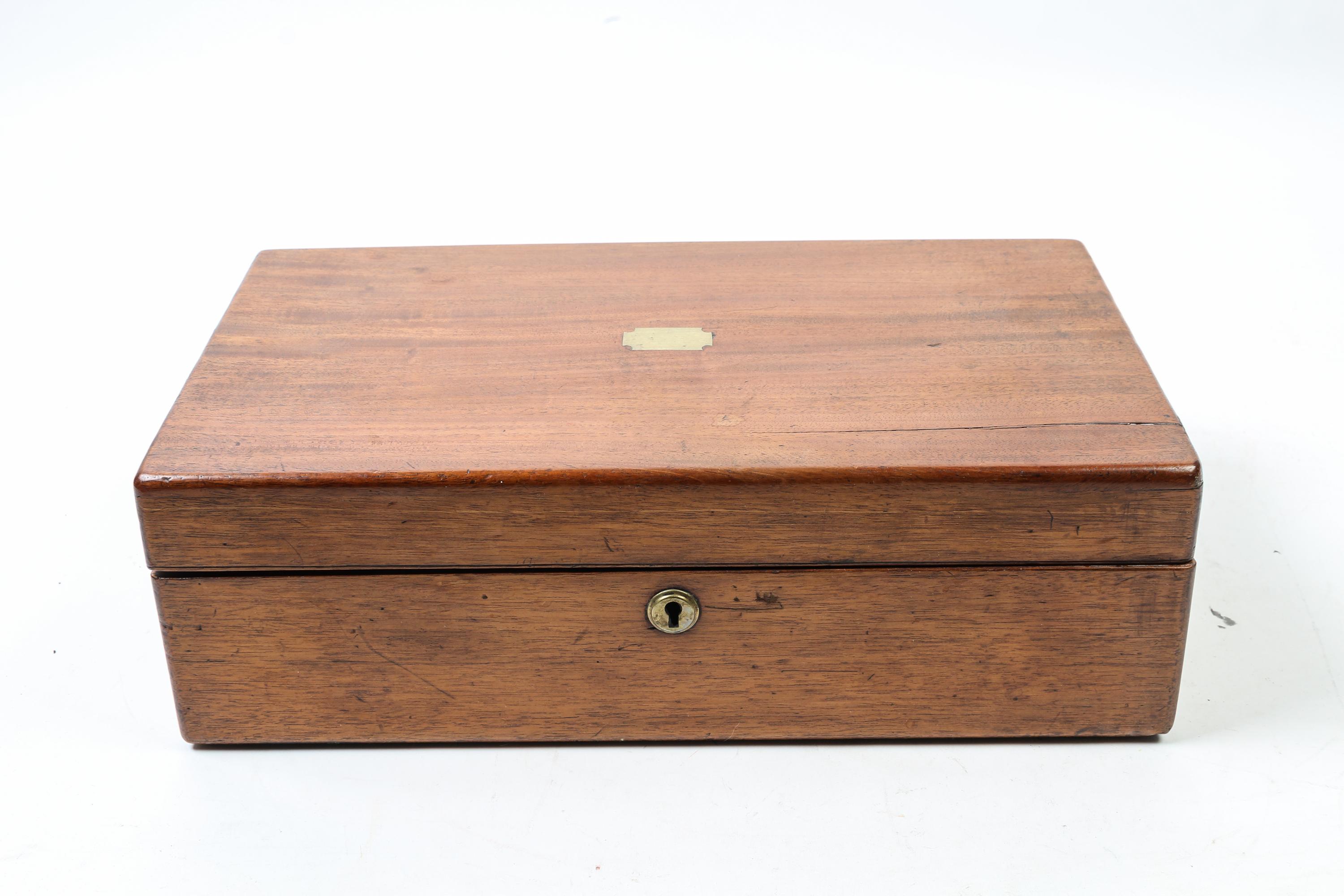 An English Mahogany Lap Desk — 19TH CENTURY