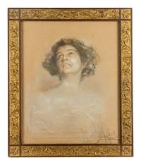 Portrait of German stage actress, Agnes Sorma