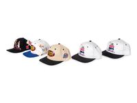 A Group of 10 Vintage Michael Jordan Chicago Bulls Last Dance Era Snapback Hats Caps