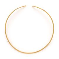 Yellow Gold Wire Choker Necklace