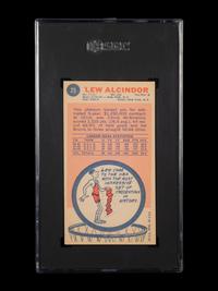 A 1969 Topps Lew Alcindor (Kareem Abdul Jabbar) Rookie Basketball Card (SGC 4 VG-EX)