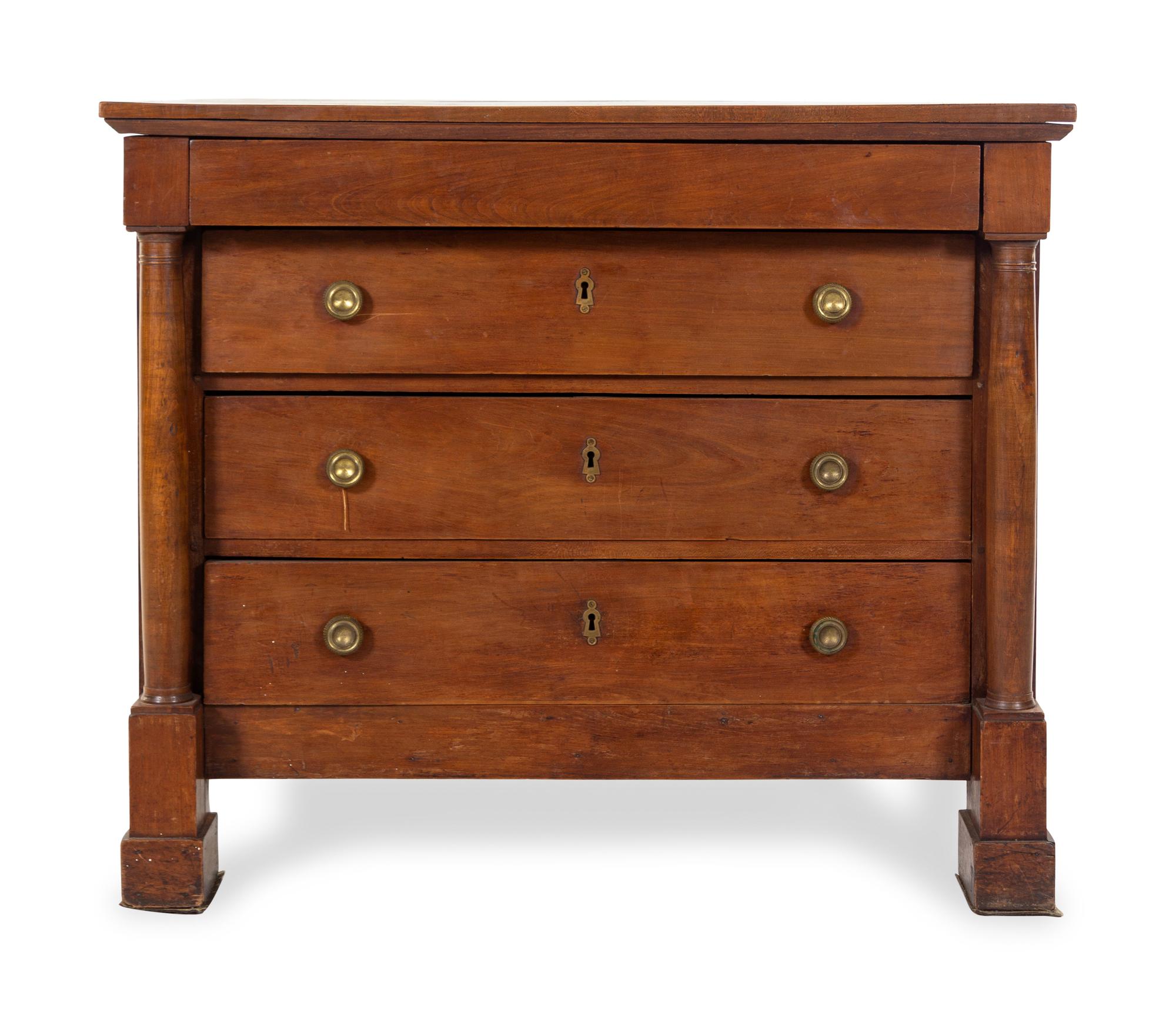 A Neoclassical Walnut Commode