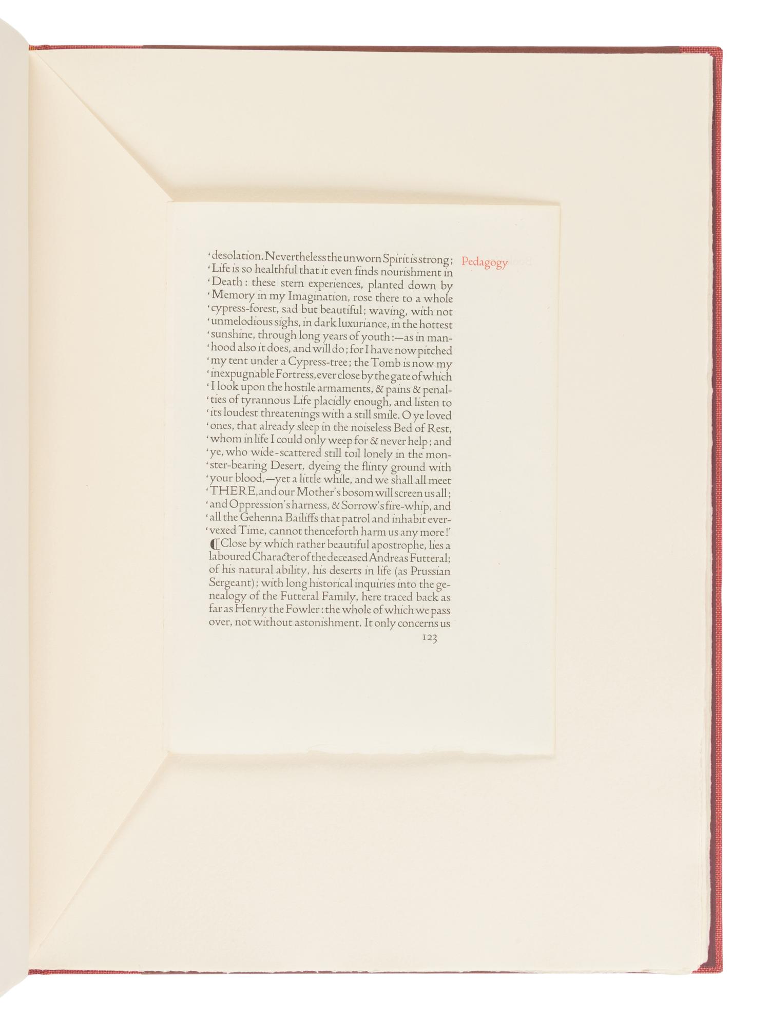 [LEAF BOOK - WHITTINGTON PRESS]. BUTCHER, David. Pages from Presses. Kelmscott, Ashendene, Doves, Vale, Eragny & Essex House . Herefordshire: The Whittington Press, 2006.