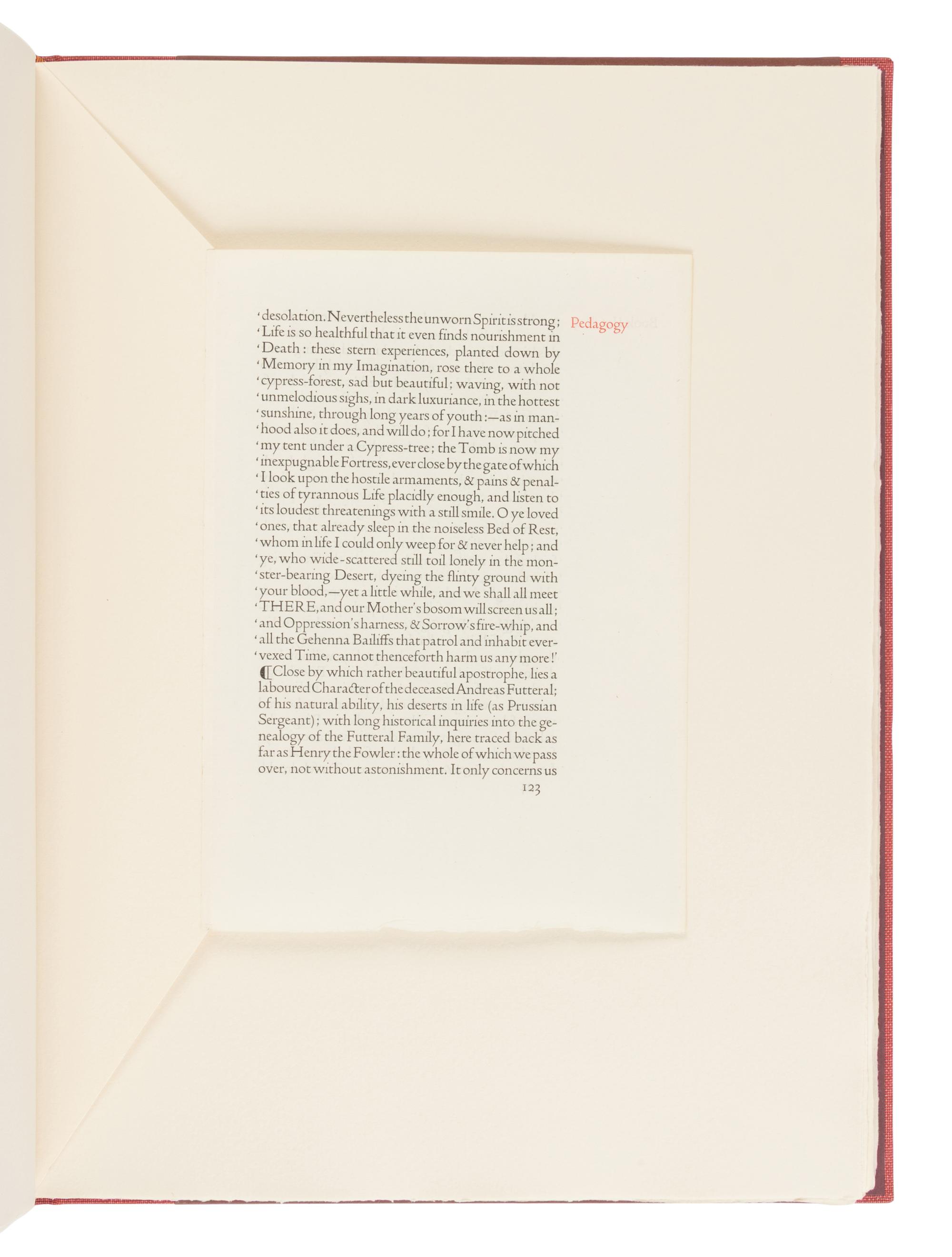 [LEAF BOOK - WHITTINGTON PRESS]. BUTCHER, David. Pages from Presses. Kelmscott, Ashendene, Doves, Vale, Eragny & Essex House . Herefordshire: The Whittington Press, 2006.