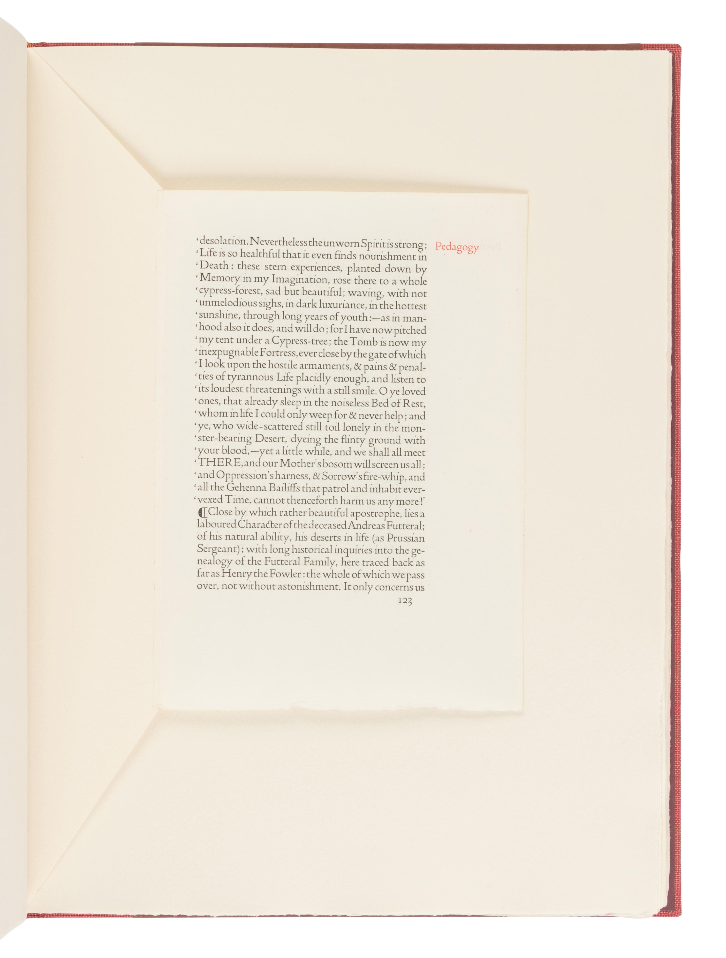[LEAF BOOK - WHITTINGTON PRESS]. BUTCHER, David. Pages from Presses. Kelmscott, Ashendene, Doves, Vale, Eragny & Essex House . Herefordshire: The Whittington Press, 2006.