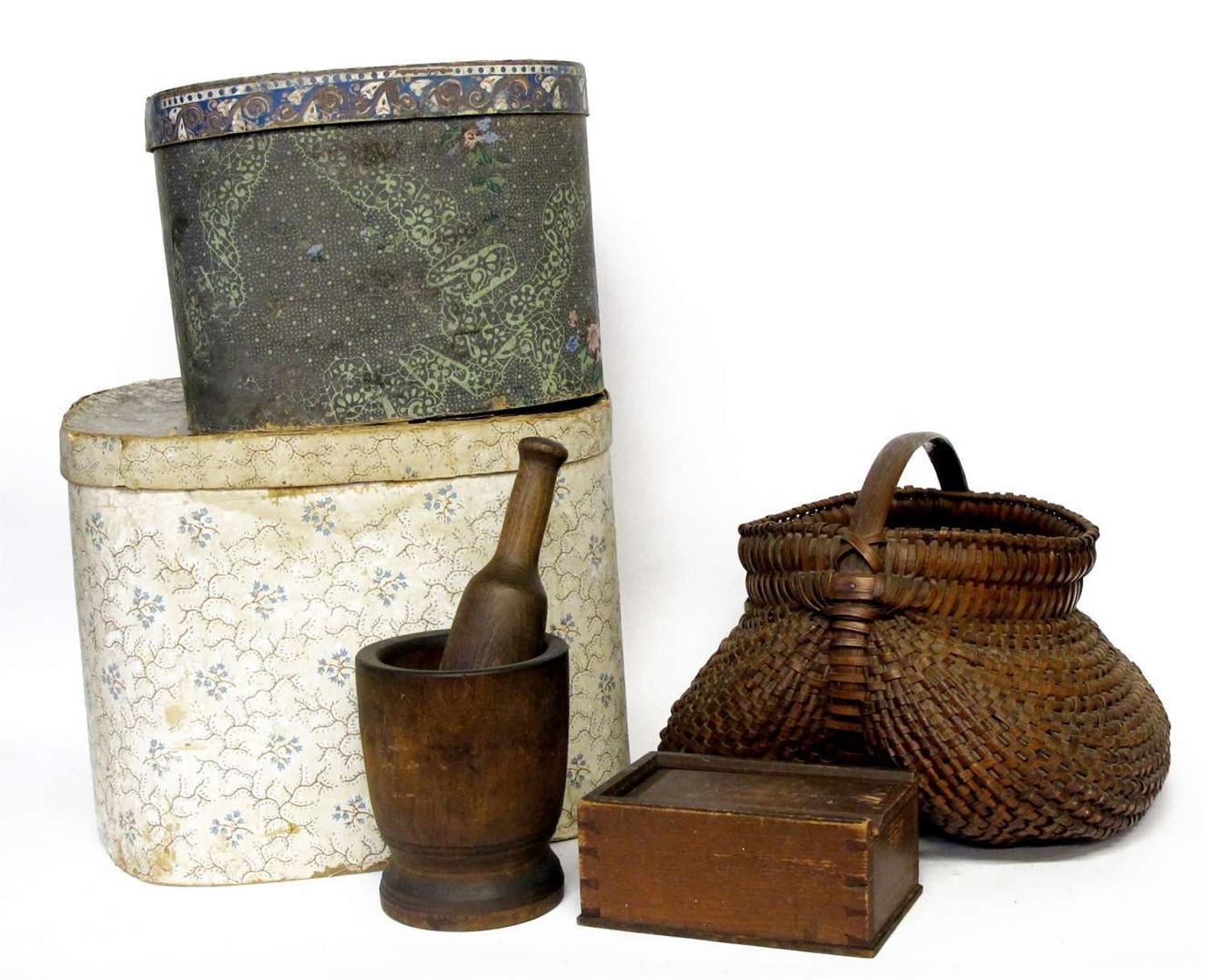Group of household objects pennsylvania, 19th century