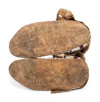Cheyenne Beaded Hide Moccasins
