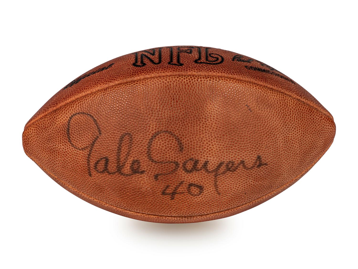 A Group of Chicago Bears Signed Autograph Footballs,