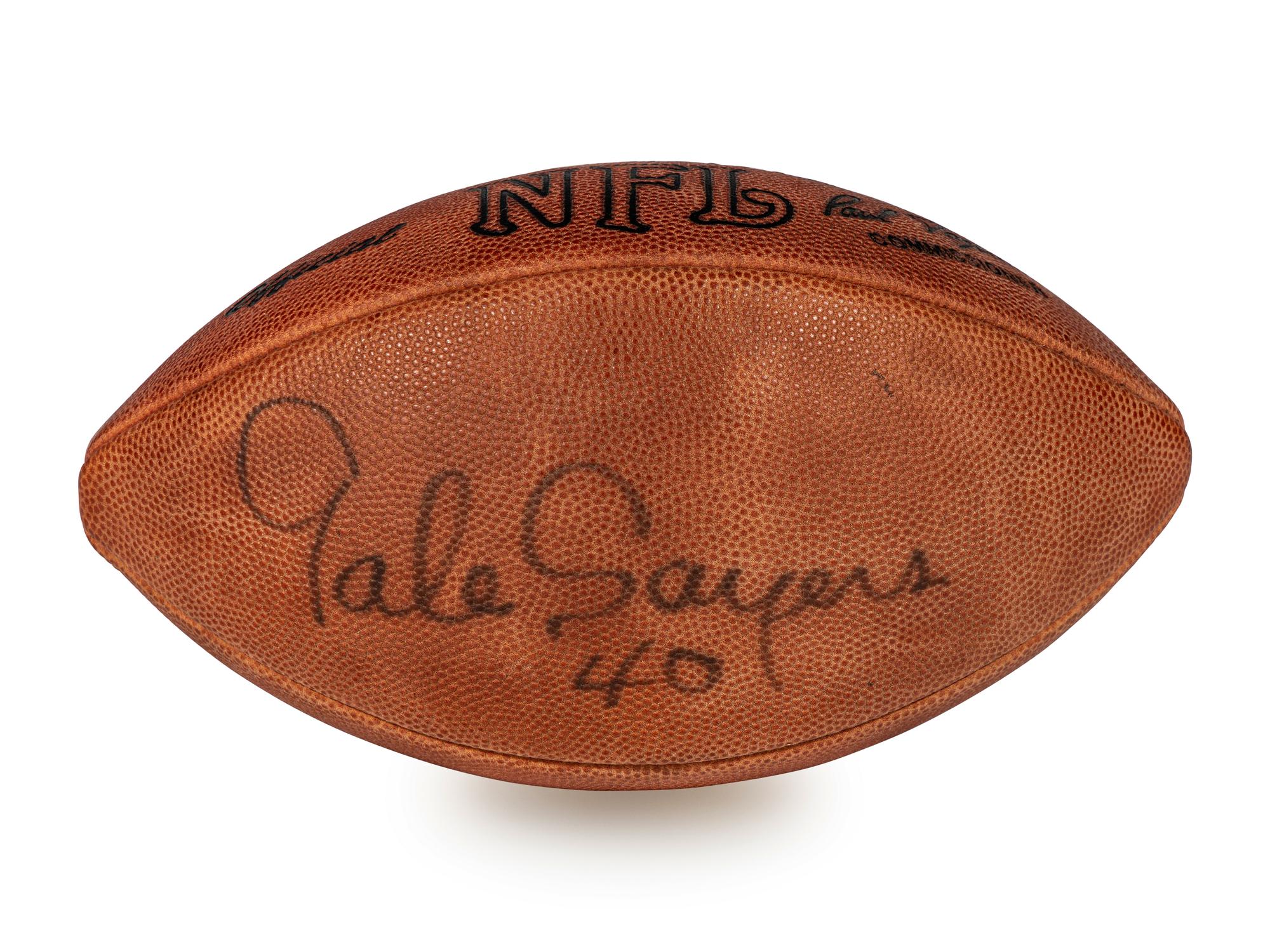 A Group of Chicago Bears Signed Autograph Footballs,