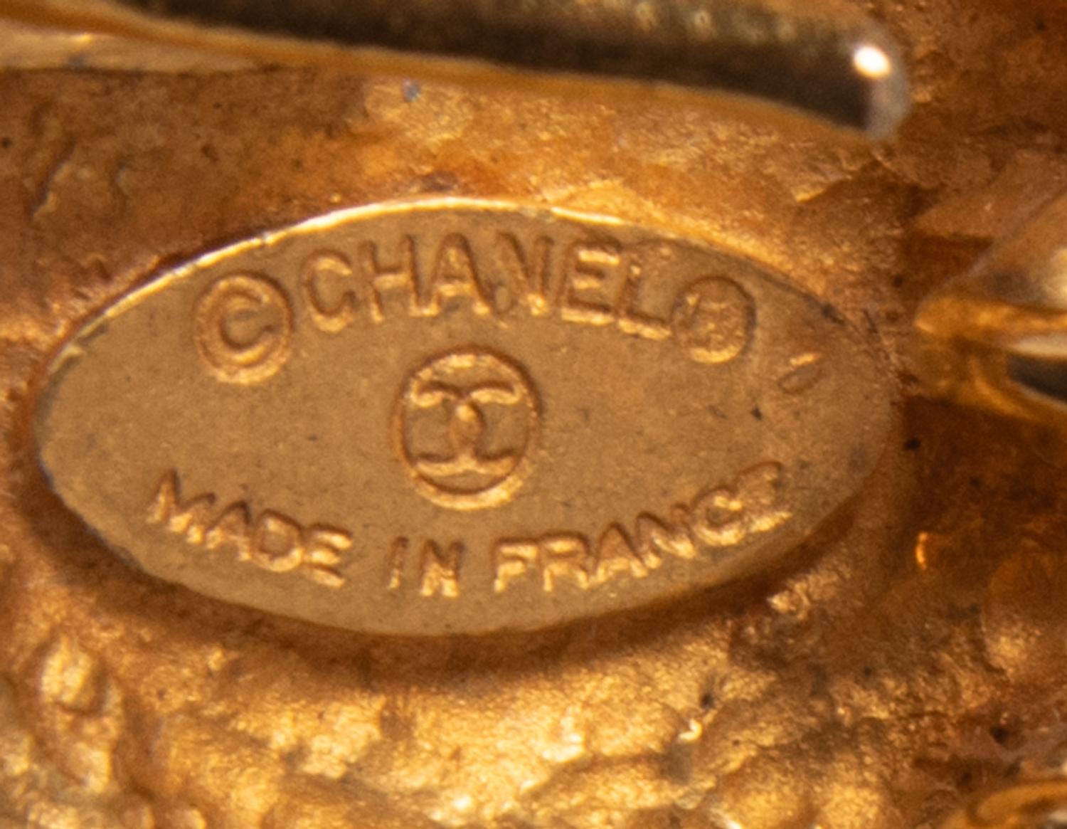 Chanel Gold-Tone Chain Sunburst Belt