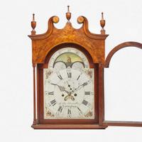 A Federal inlaid mahogany tall case clock Works by Ellis Chandlee (1755-1816), Nottingham, MD, circa 1800