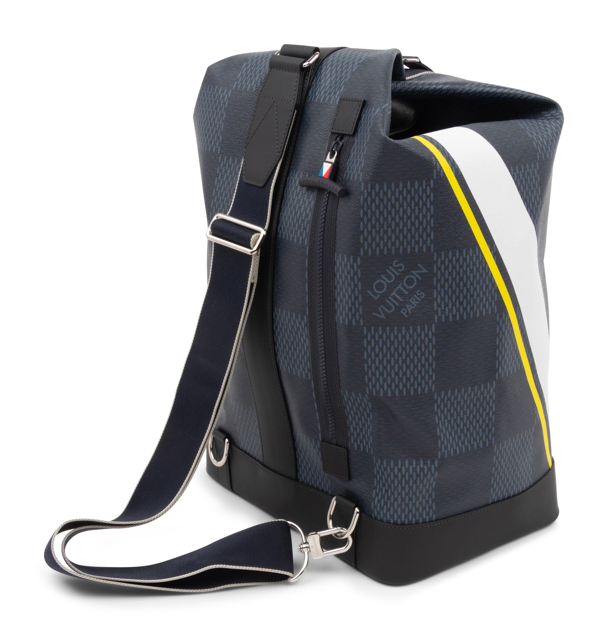 Louis Vuitton Limited Edition Sac Marin Backpack in Latitude Damier Cobalt, America's Cup, 2017