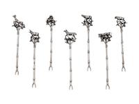 A Set of Spanish Silver Tapas Forks — Spanish, Unknown Maker