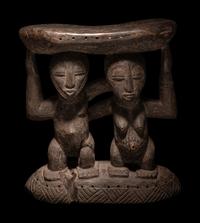 A Baule Wood Stool