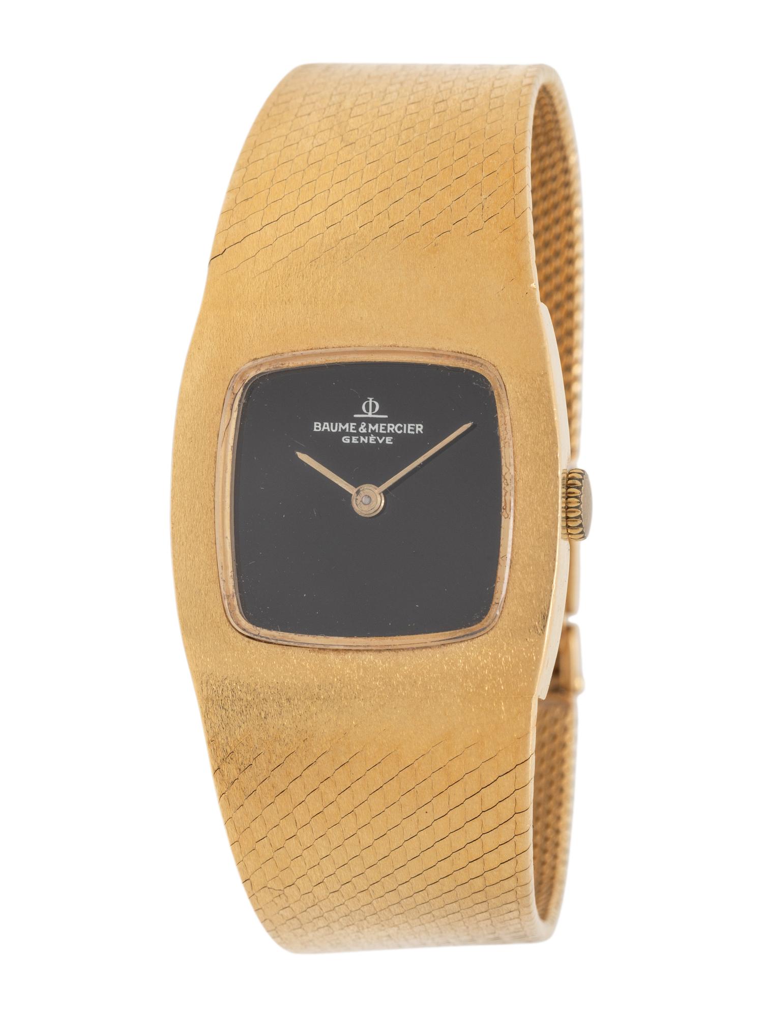 BAUME & MERCIER, YELLOW GOLD WATCH