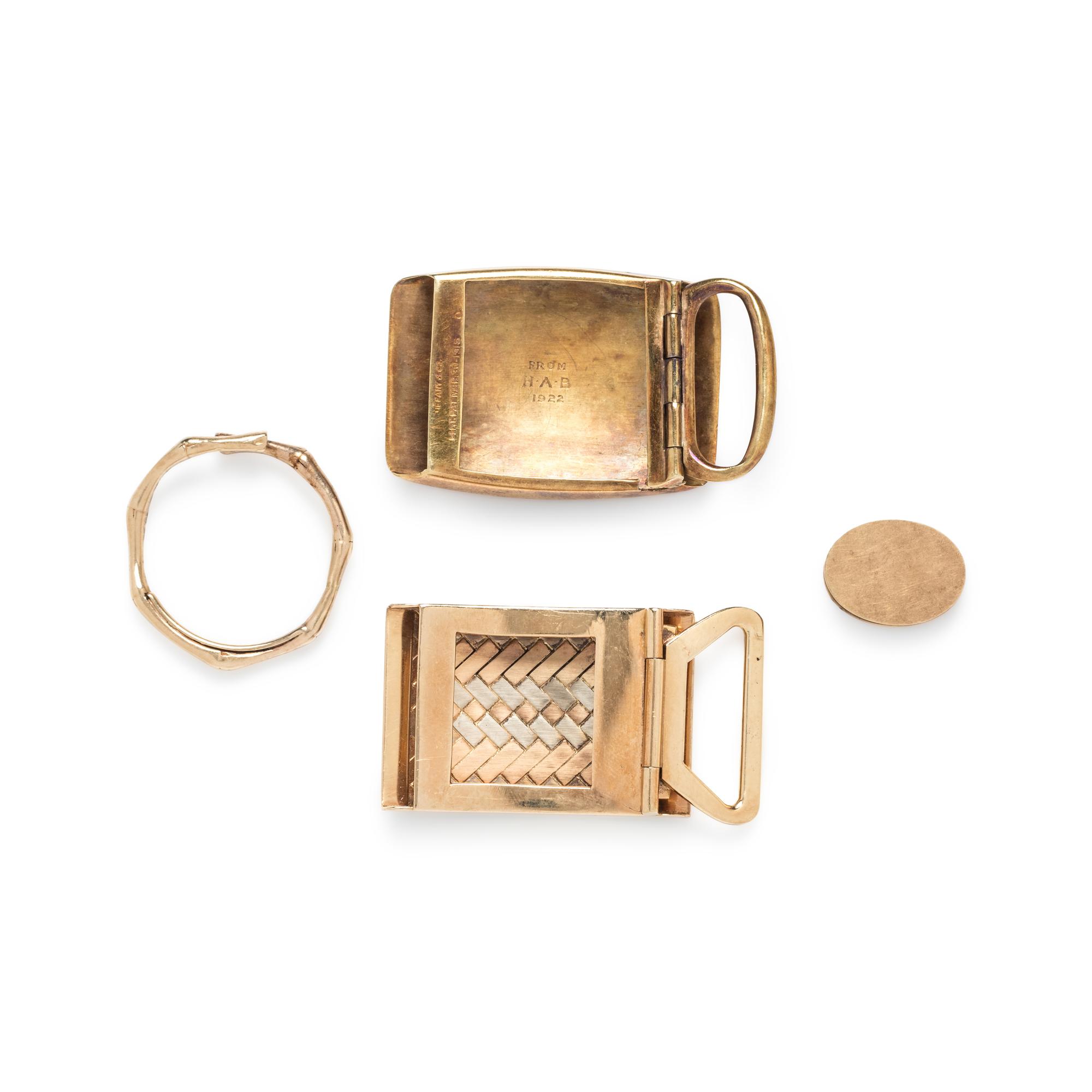 TIFFANY & CO., COLLECTION OF YELLOW GOLD ACCESSORIES
