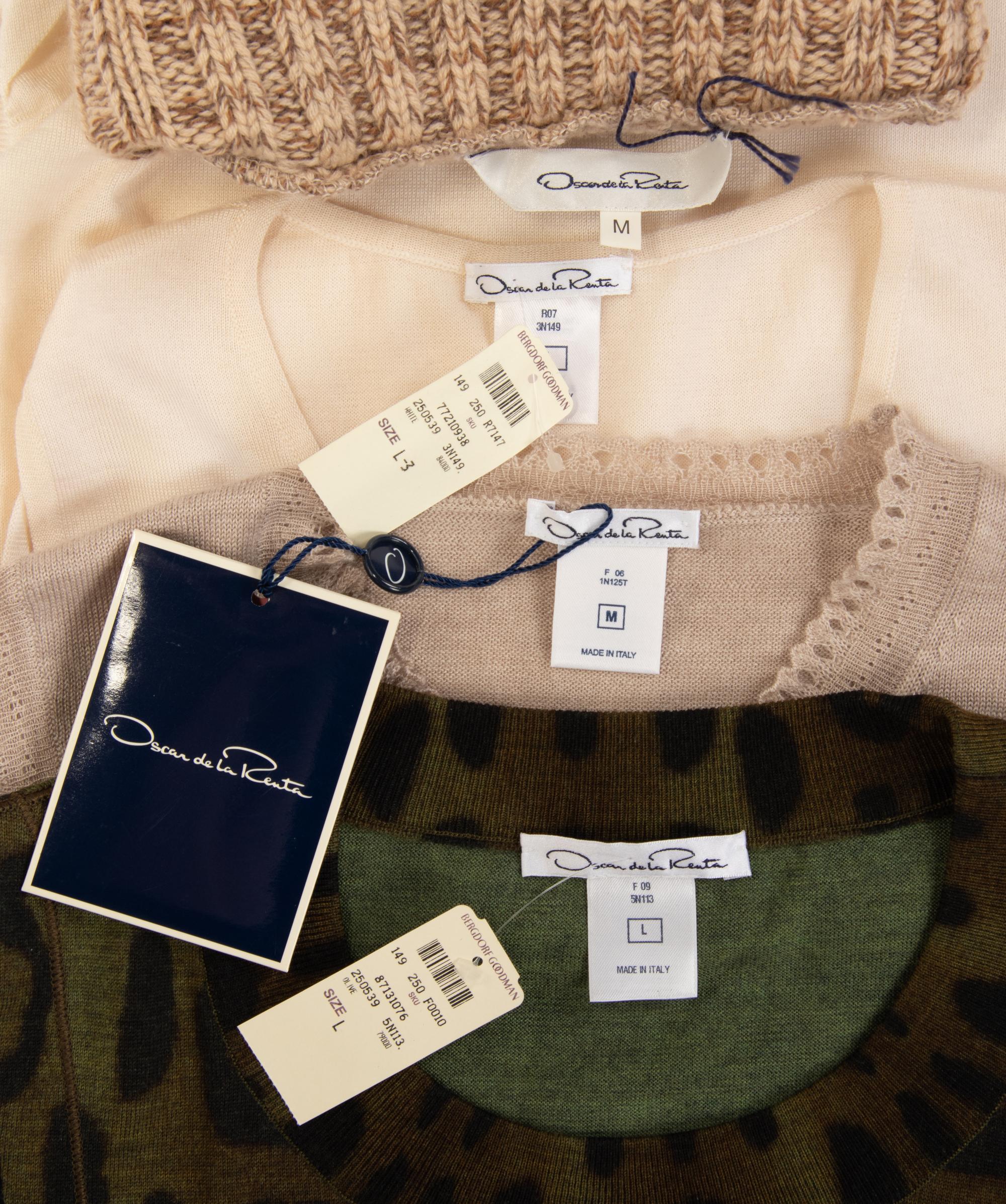 Four Oscar de la Renta Sleeveless Knit Tops, Fall 2006-Fall 2009