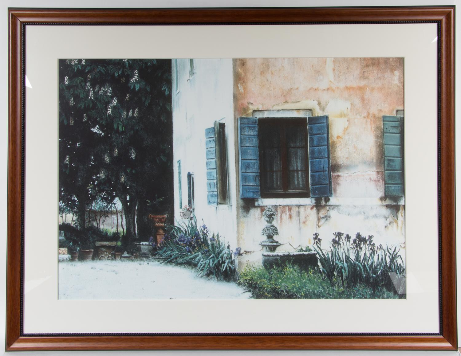Artist Unknown, (20th century), House with Blue Shutters