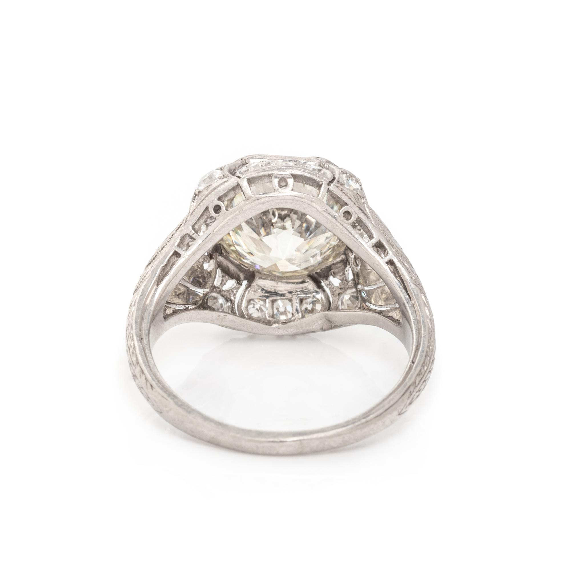 ART DECO, DIAMOND RING