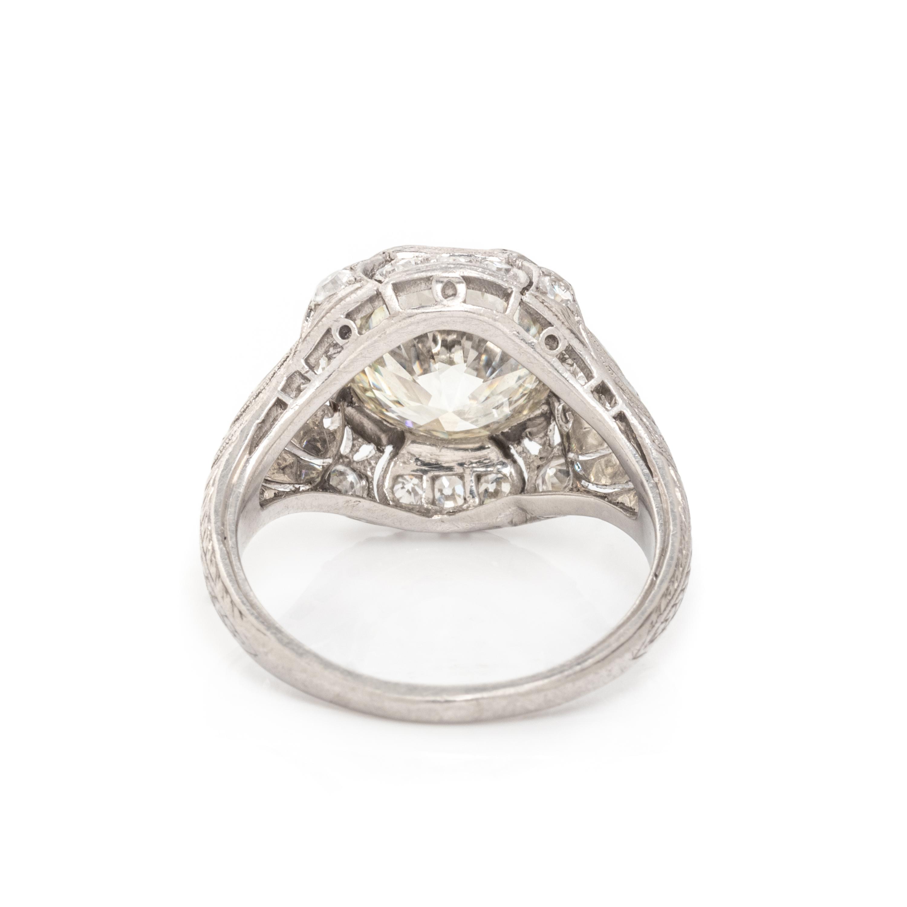 ART DECO, DIAMOND RING