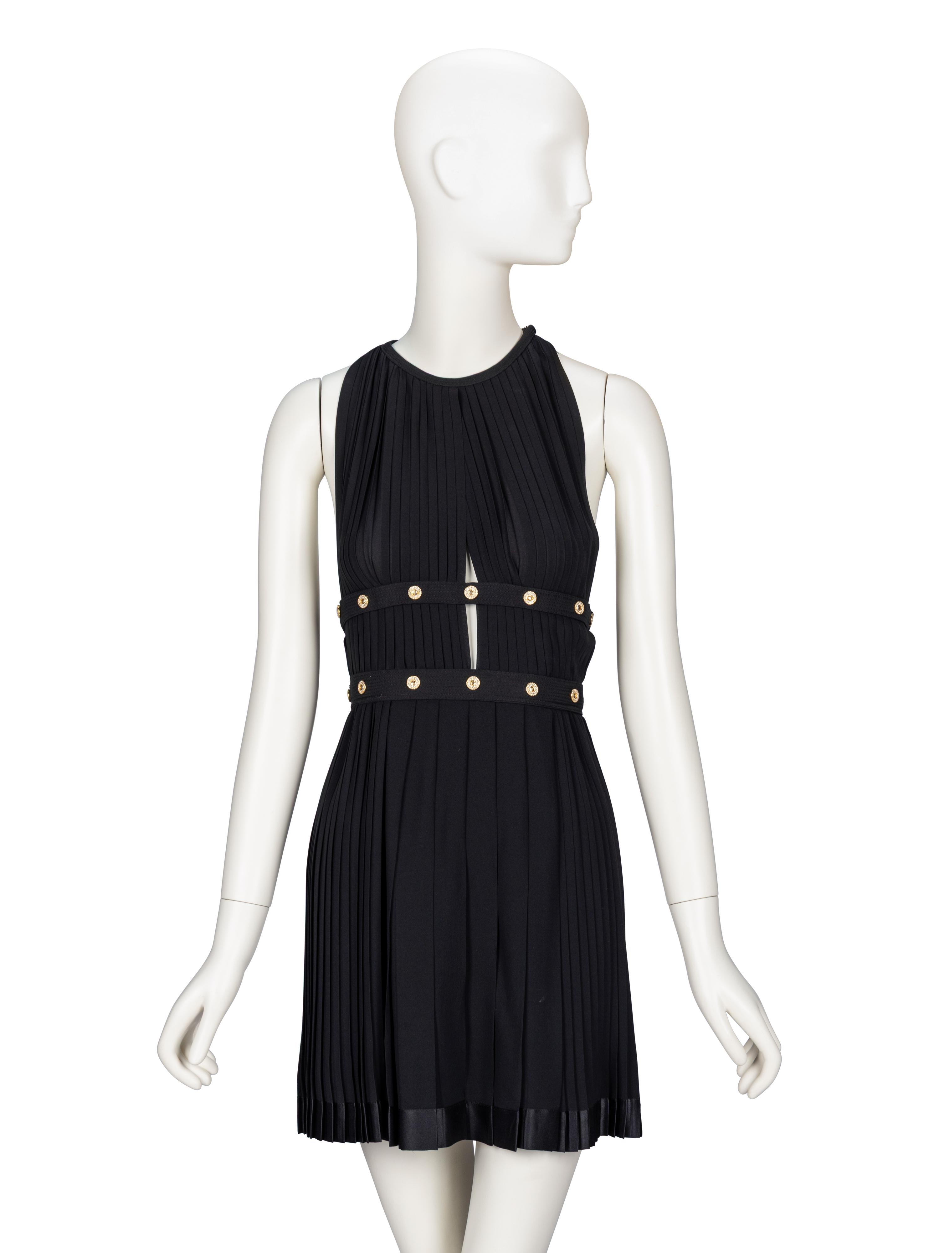 Gianni Versace, Pleated Silk Minidress, 1991