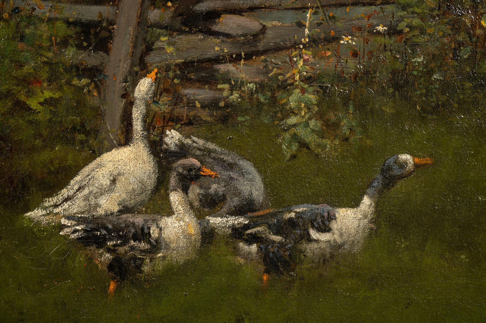 Woman with Geese