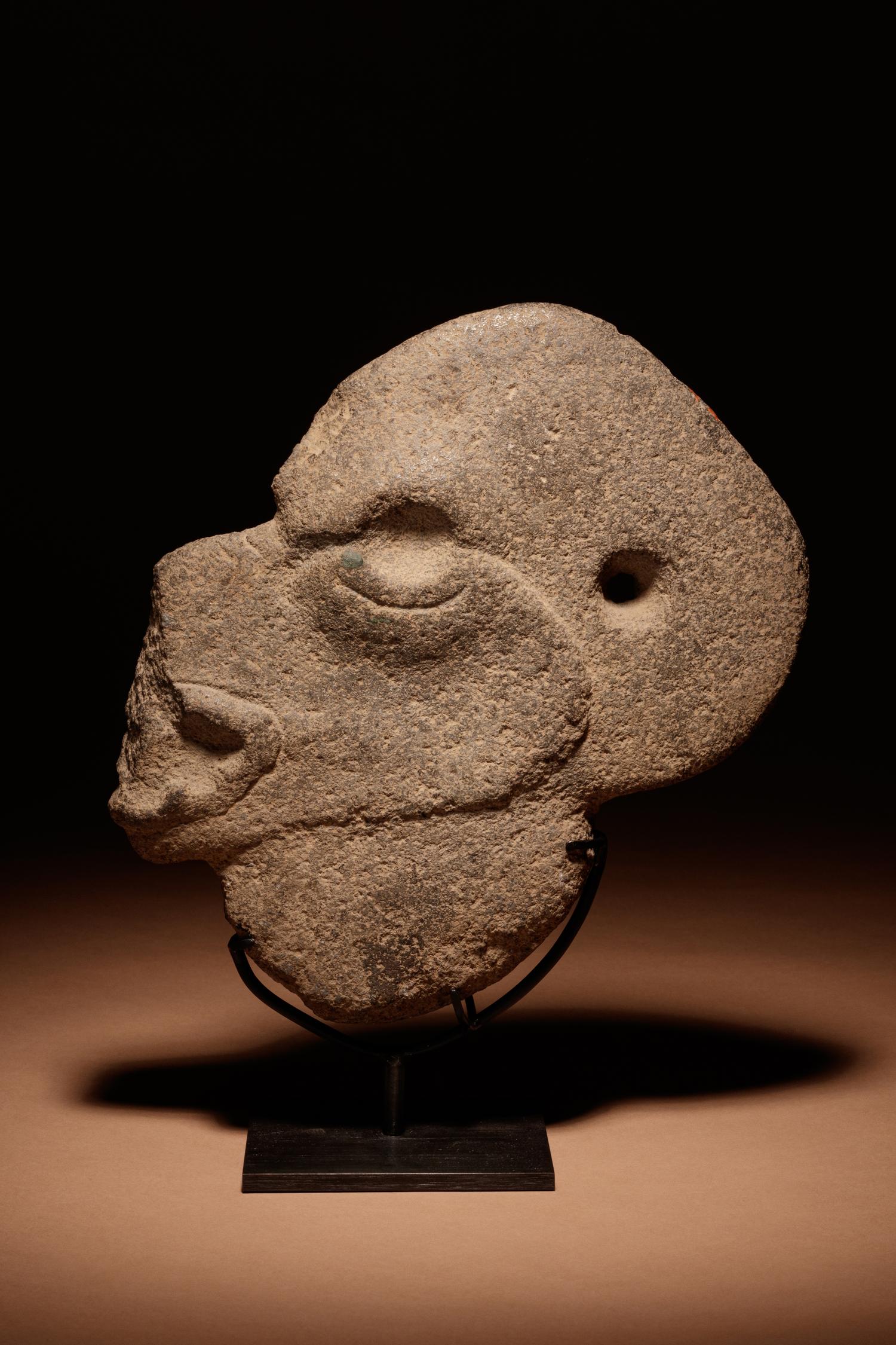 A Veracruz Stone Deer Headed Hacha