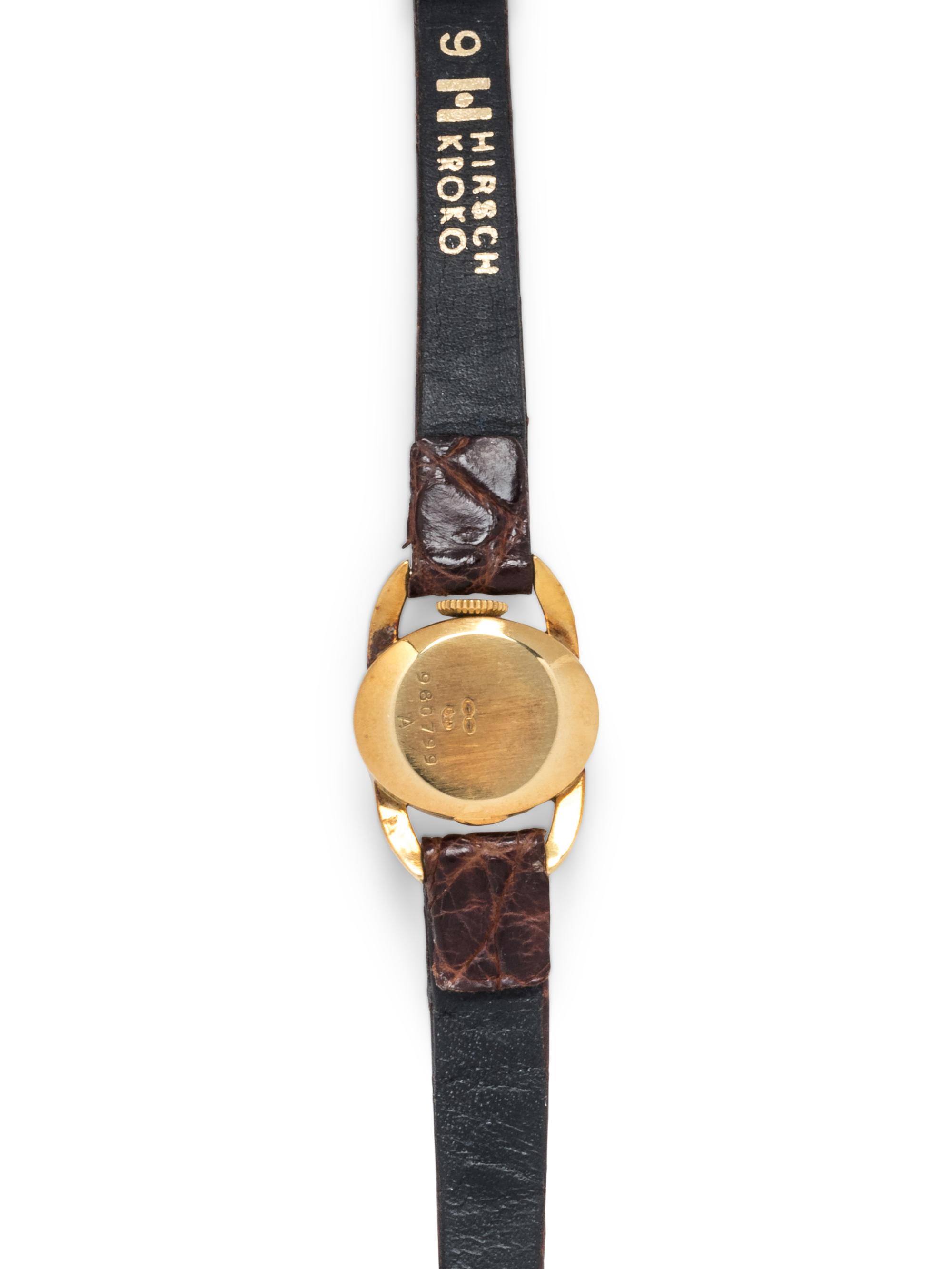 JAEGER-LeCOULTRE, 18K YELLOW GOLD WRISTWATCH