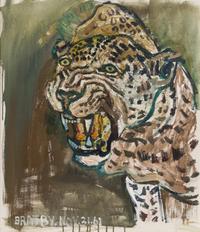 John Bratby, (British, 1928-1992) , Leopard Small, 1961