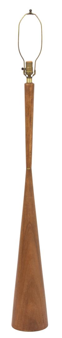 A Modern Danish Wood Floor Lamp Height 45 inches. — 20TH CENTURY