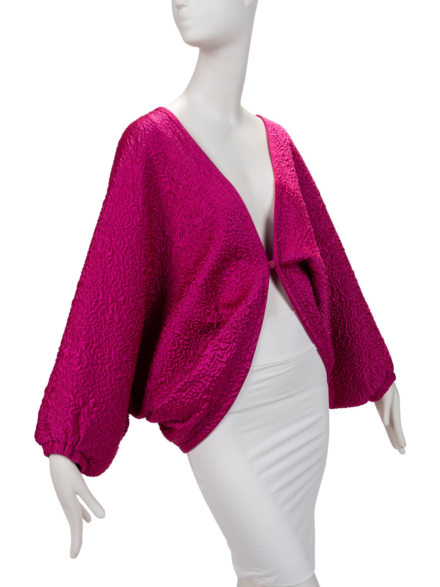 Four Designer Jackets and Bolero: One Vicky Tiel, One Zandra Rhodes, One Yves Saint Laurent Rive Gauche, One Ungaro, 1980-90s