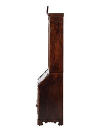 A Victorian Walnut Secretary Bookcase