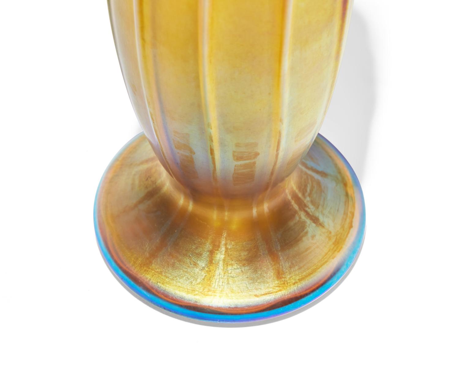 A Gold Favrile Vase