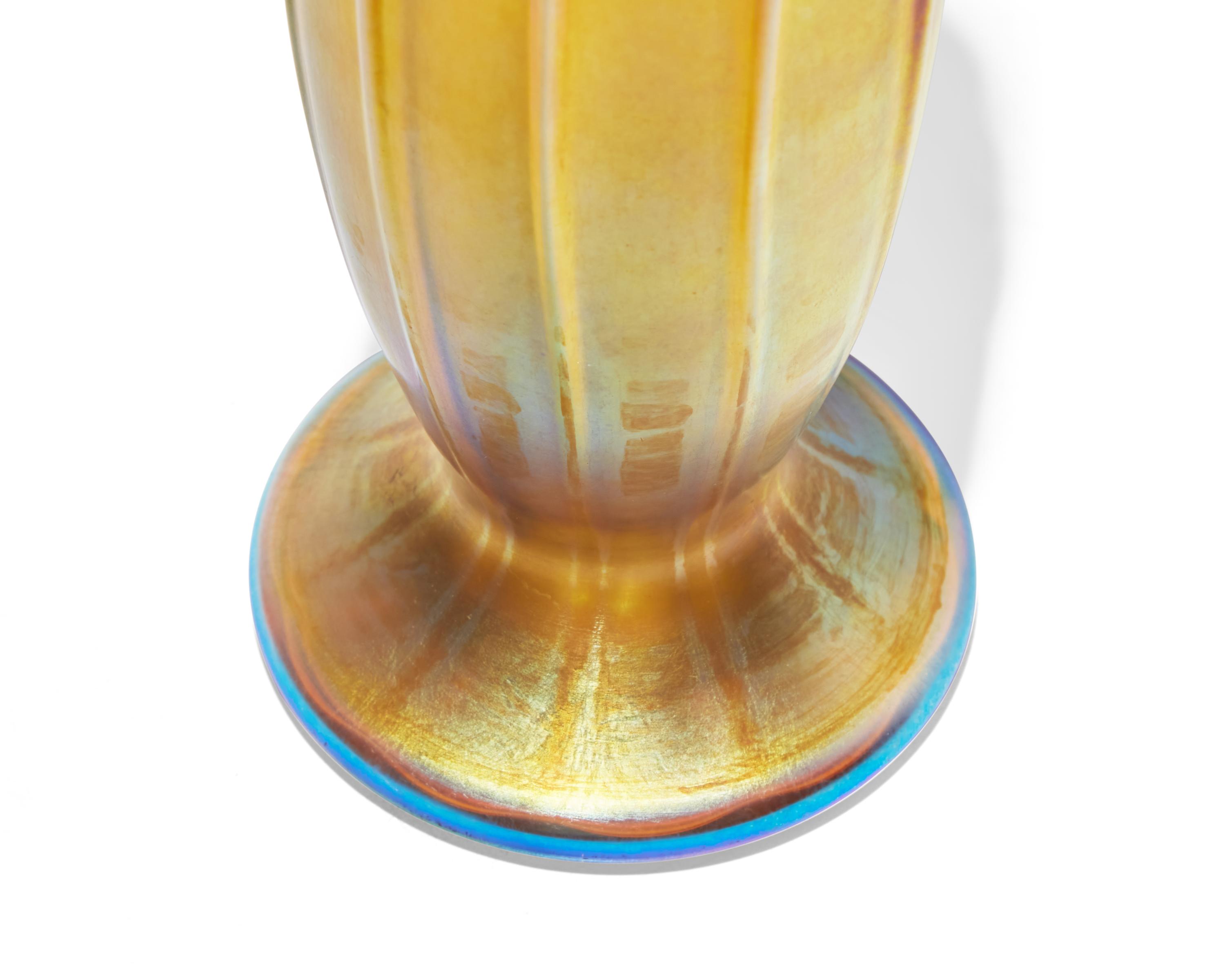 A Gold Favrile Vase