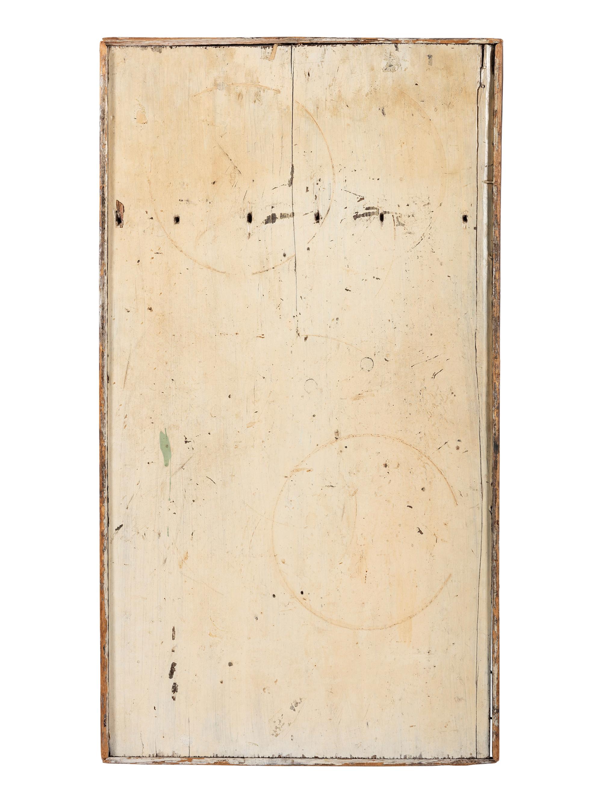 Two Black Painted Pine Game Boards