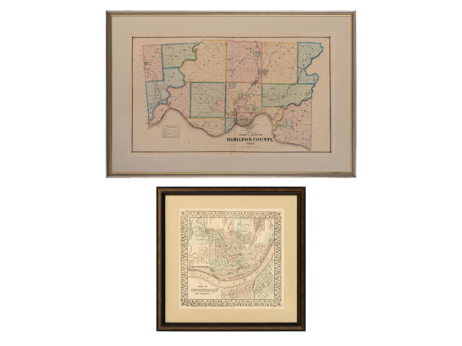 Two Maps of Cincinnati and Hamilton County