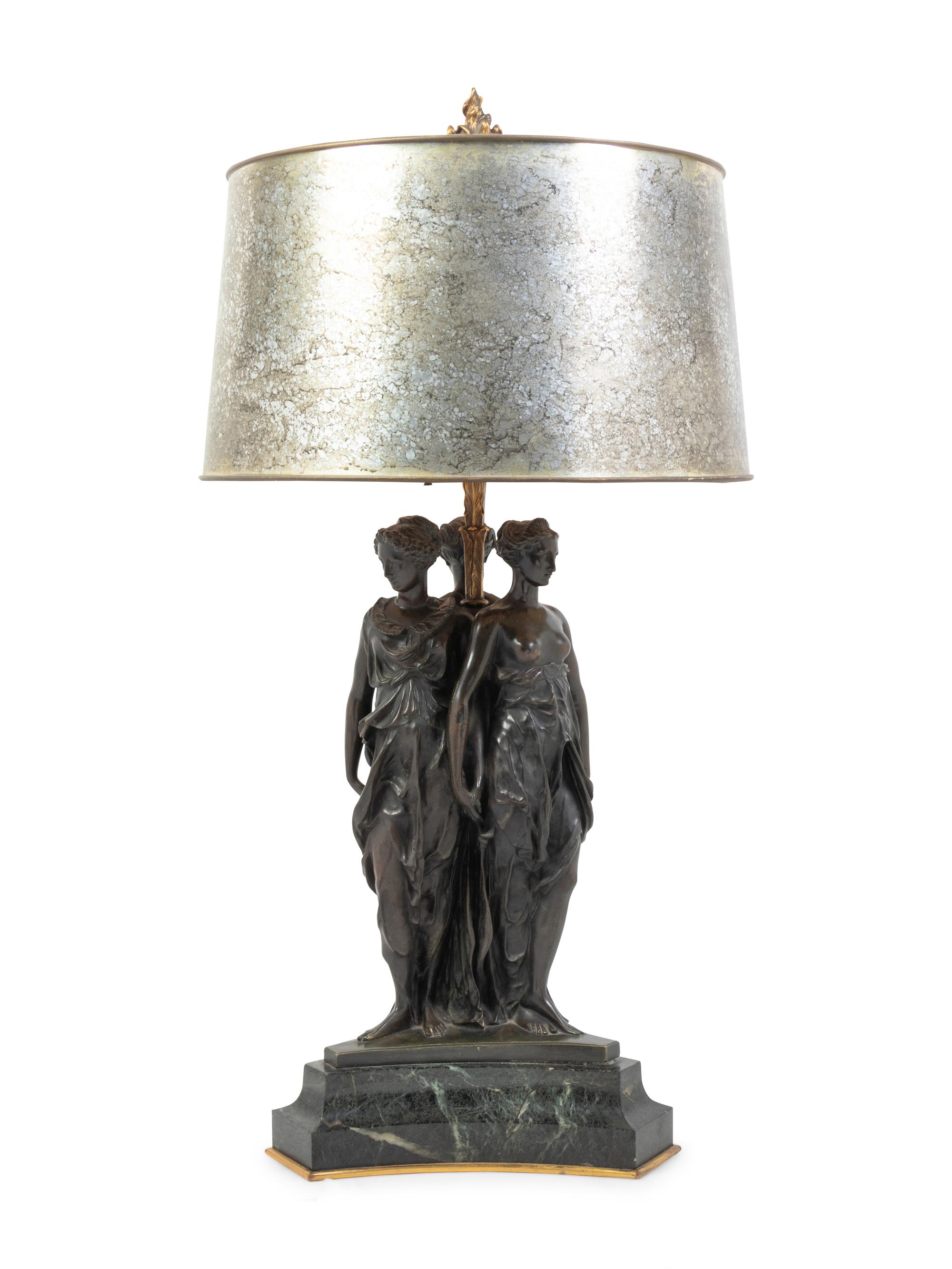 A Continental Bronze "Three Graces" Group