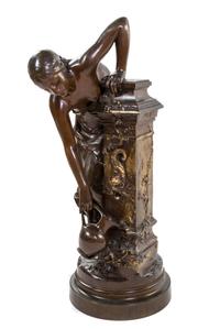A French Bronze Figure, Paul-Armand Bayard de La Vingtrie (1846-1900), Height 34 inches.