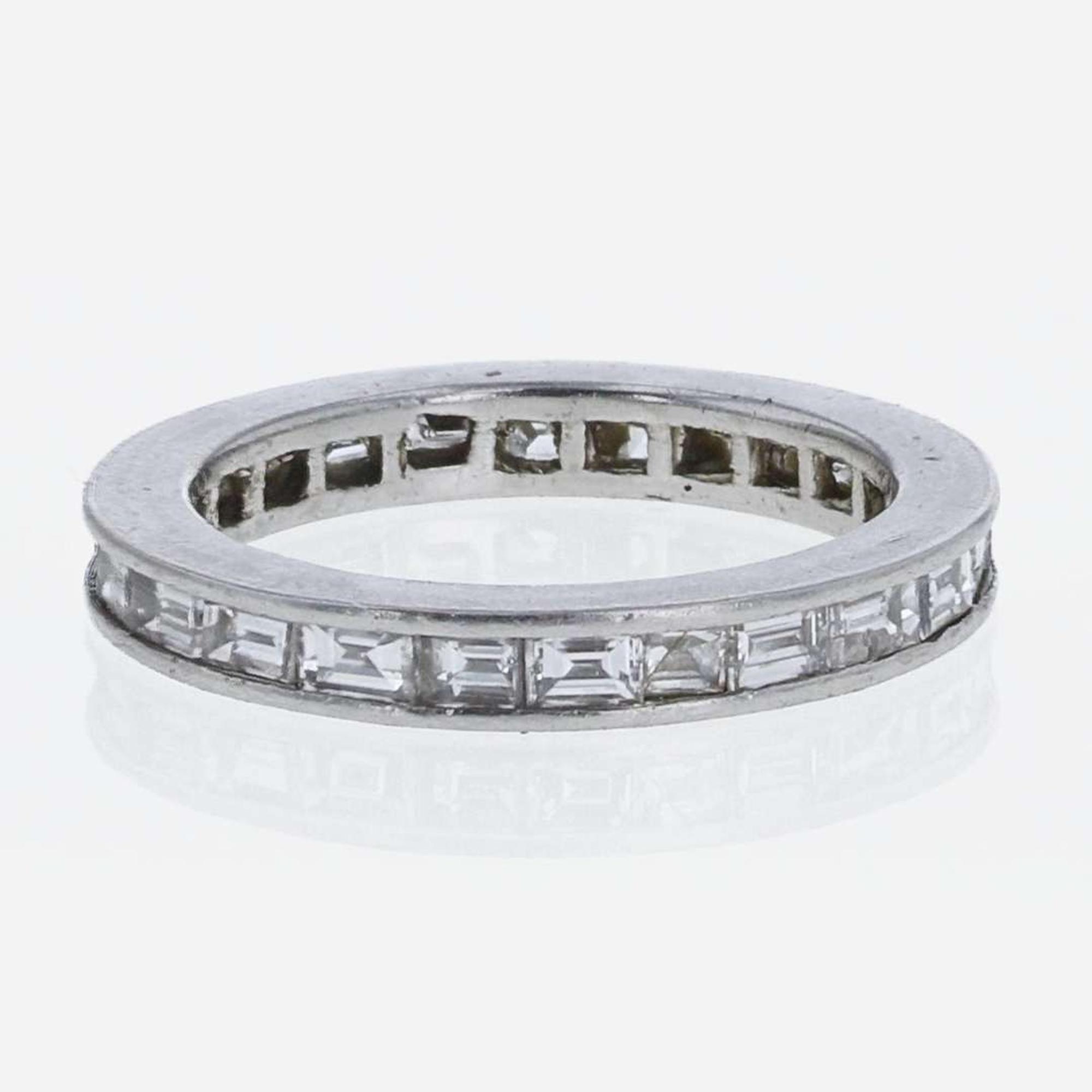 A Platinum and Diamond Eternity Band