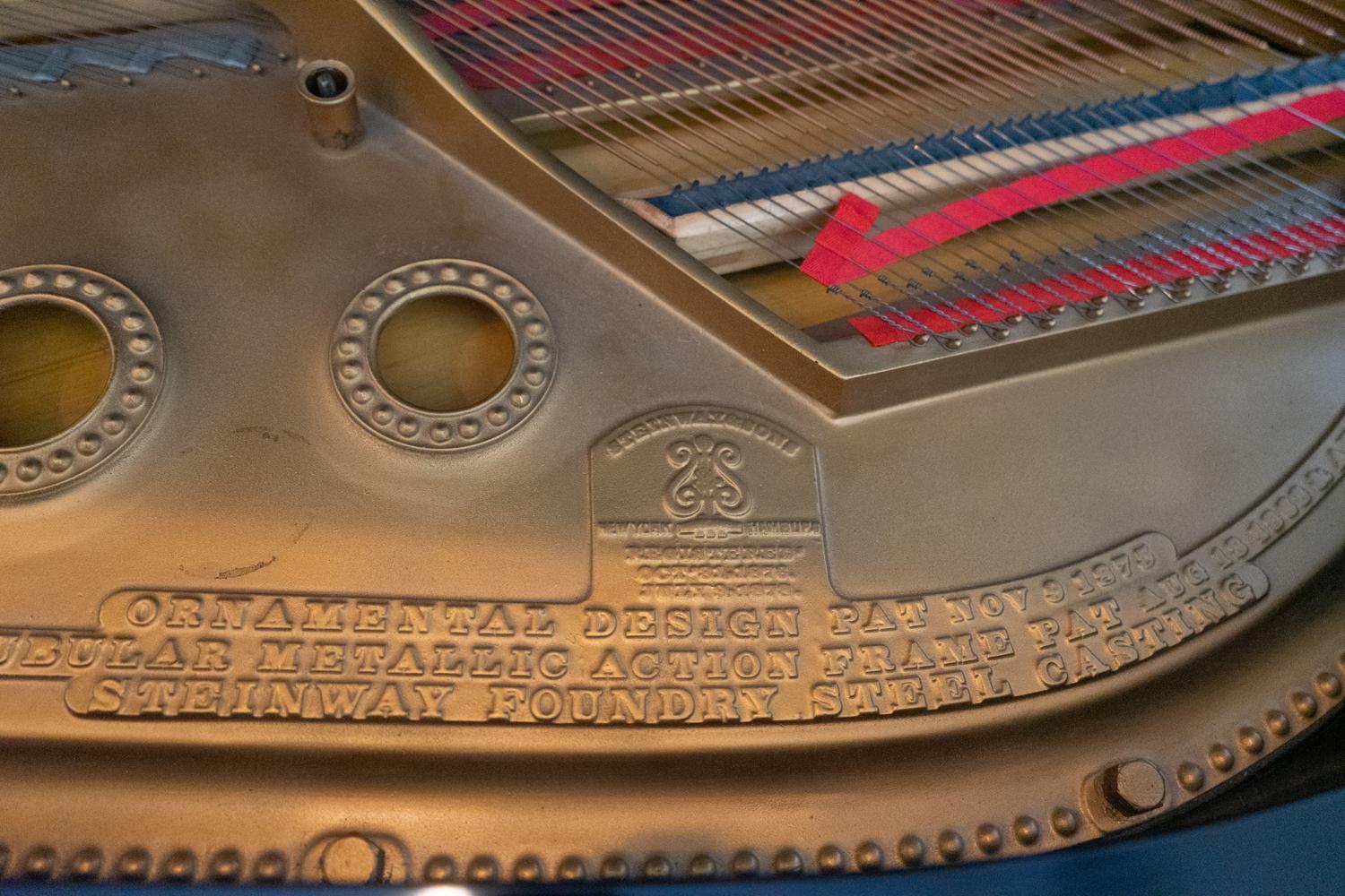 A Steinway & Sons Ebonized Model A Salon Grand Piano