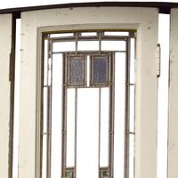 A Set of Bay Windows from the Babson House by Sullivan and Elmslie 136" W x 22" D x 50.5" H — United States, Circa 1904