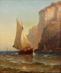 Mauritz Frederick Hendrick de Haas, (American, 1832-1895), Sailing off Grand Manan, c. 1870