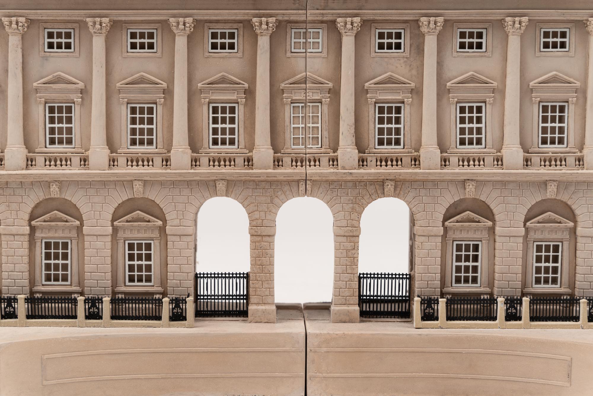 A Pair of Timothy Richards Resin Architectural Book Ends
